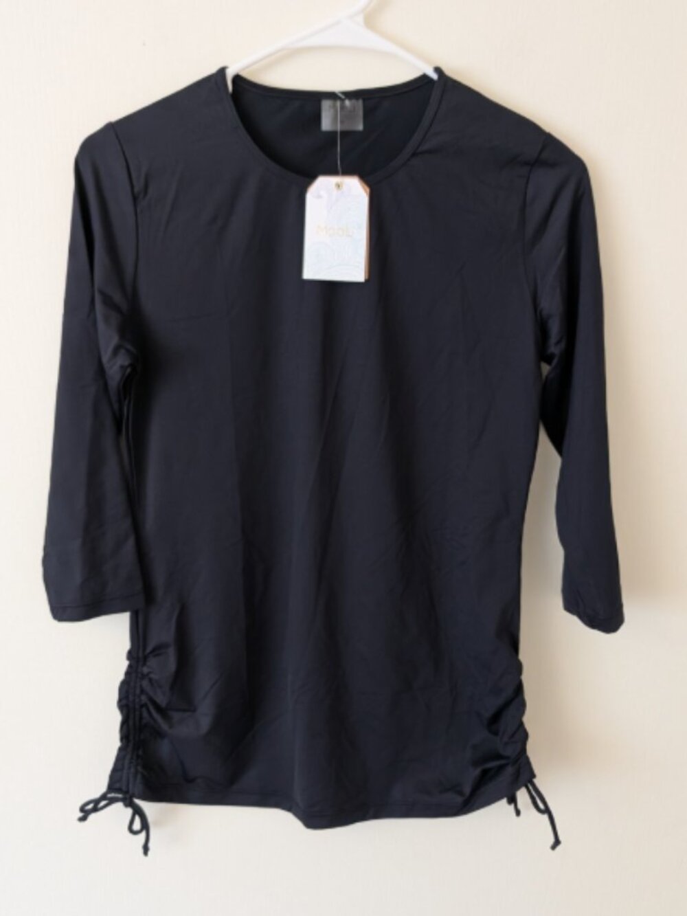 Modli Womens Medium Black Margaux Swim Top NWT Vacation Beach Pool Travel Summer